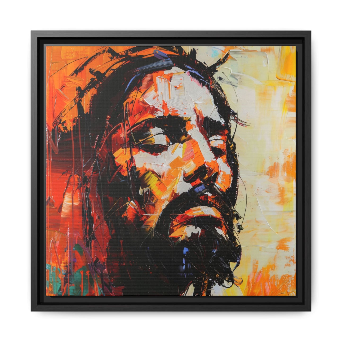 Christ's Passion In Orange | Canvas Print