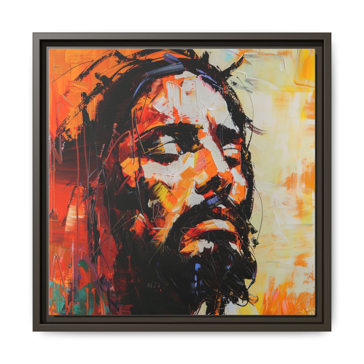 Christ's Passion In Orange | Canvas Print