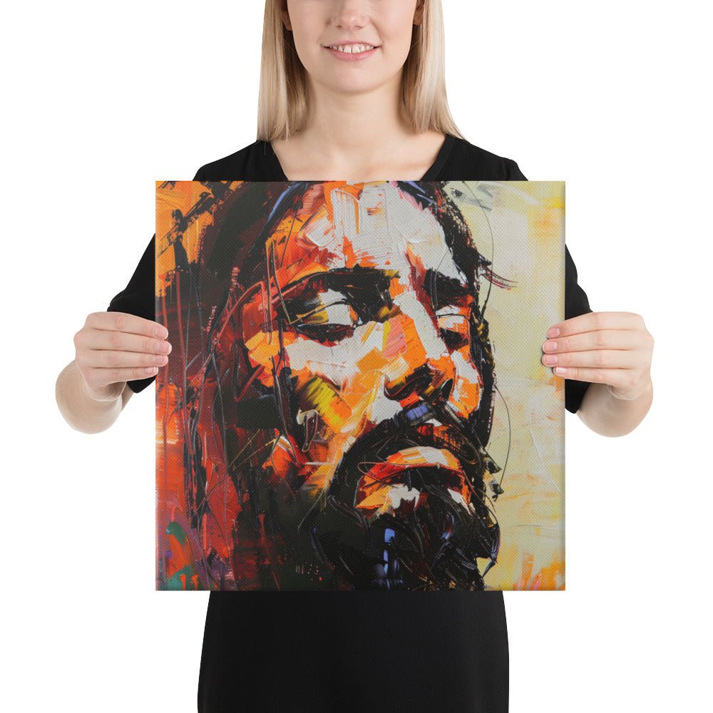 Christ's Passion In Orange | Canvas Print