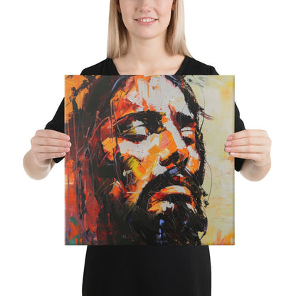 Christ's Passion In Orange | Canvas Print