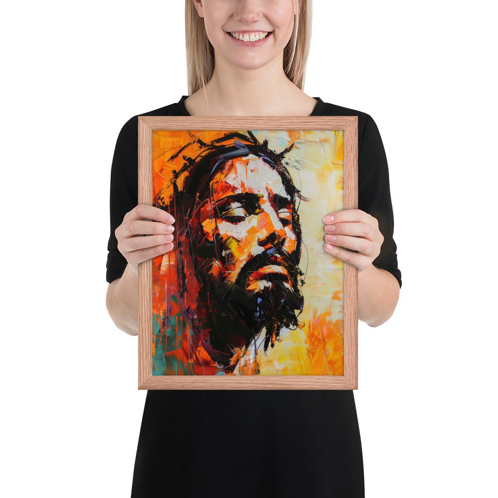Christ's Passion In Orange Fine Art Print - ChristVisions