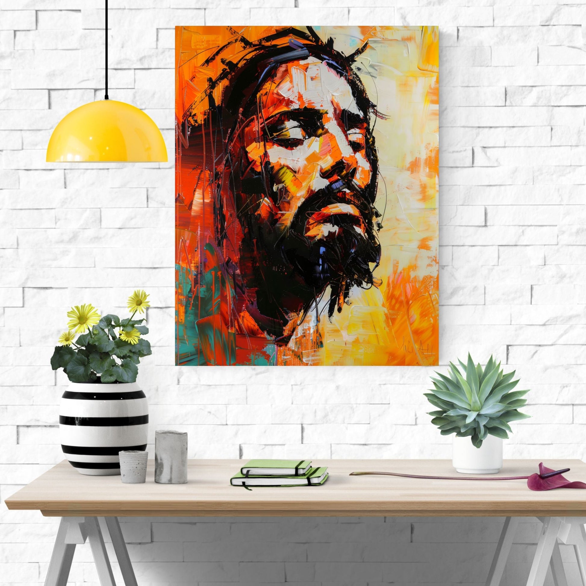 Christ's Passion In Orange Fine Art Print - ChristVisions