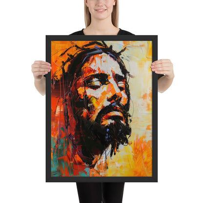 Christ's Passion In Orange Fine Art Print - ChristVisions