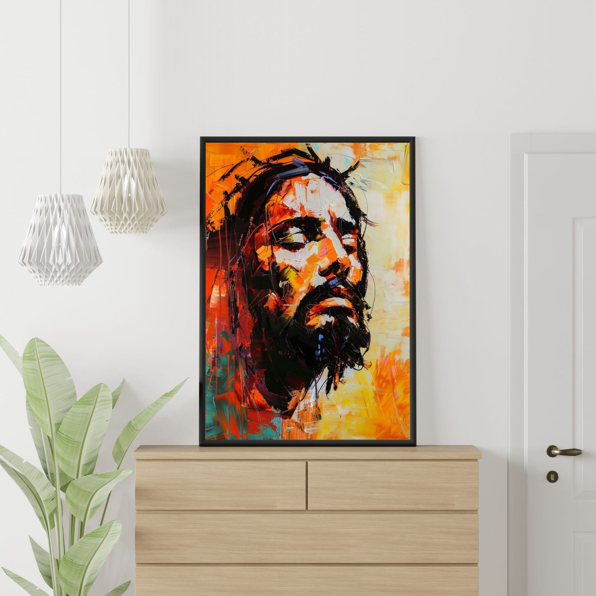 Christ's Passion In Orange Fine Art Print - ChristVisions