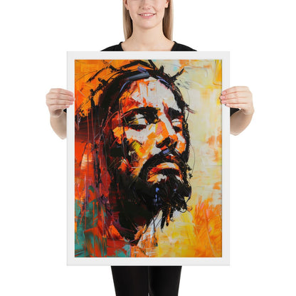 Christ's Passion In Orange Fine Art Print - ChristVisions