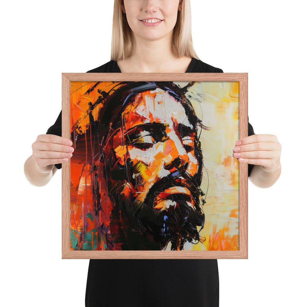 Christ's Passion In Orange Fine Art Print - ChristVisions