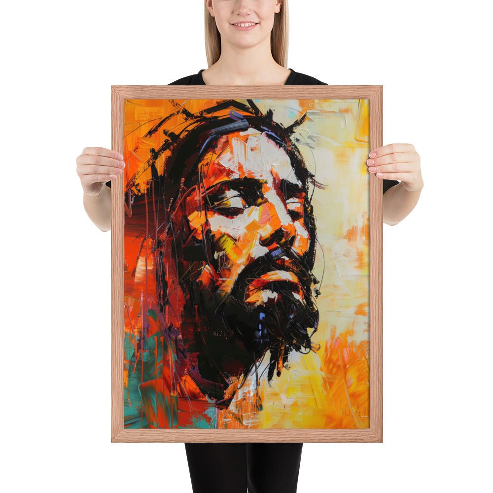 Christ's Passion In Orange Fine Art Print - ChristVisions