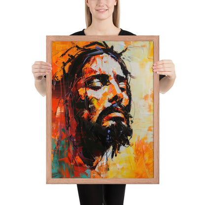 Christ's Passion In Orange Fine Art Print - ChristVisions