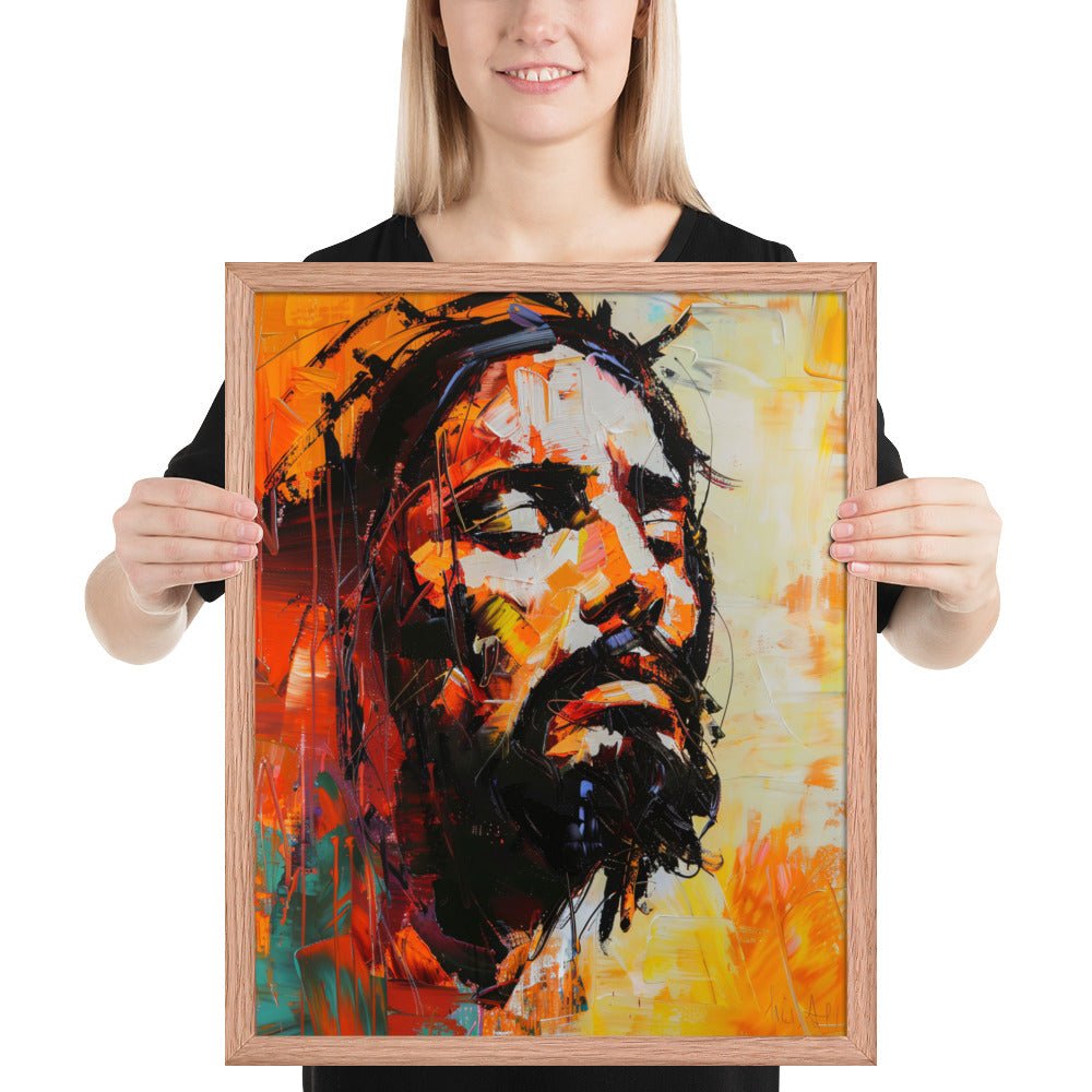 Christ's Passion In Orange Fine Art Print - ChristVisions