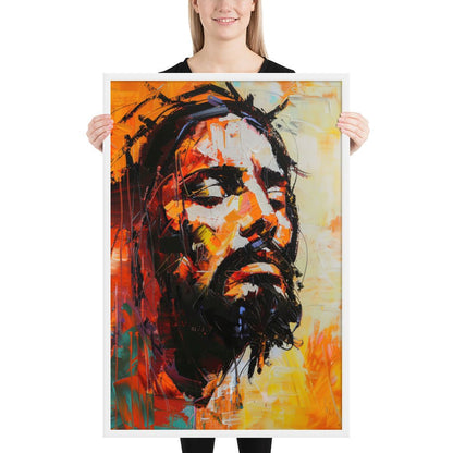 Christ's Passion In Orange Fine Art Print - ChristVisions