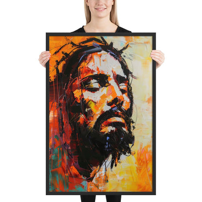 Christ's Passion In Orange Fine Art Print - ChristVisions