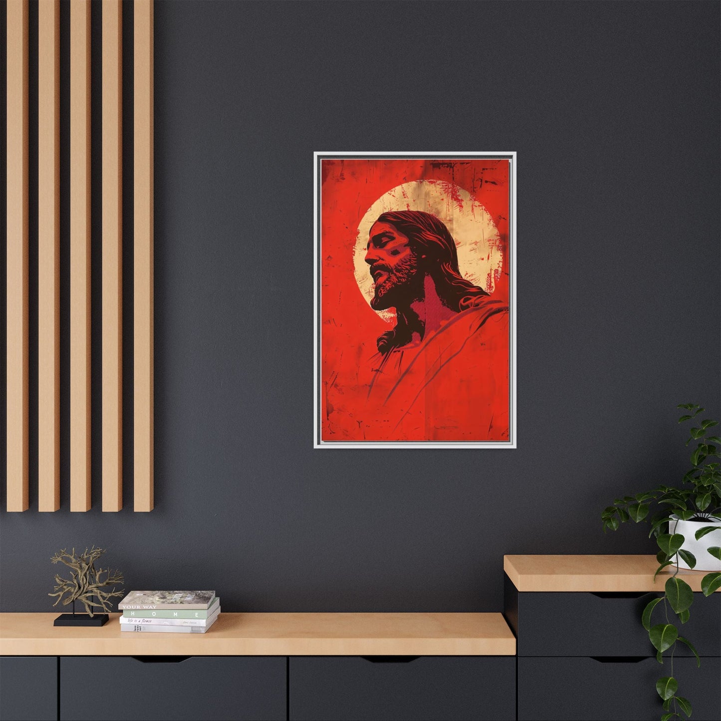 Crimson Christ | Canvas Print