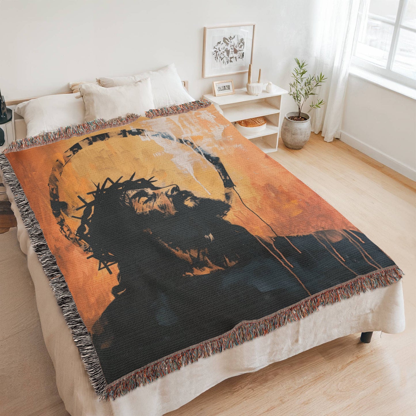 Crown Of Love | Woven Christian Throw Blanket