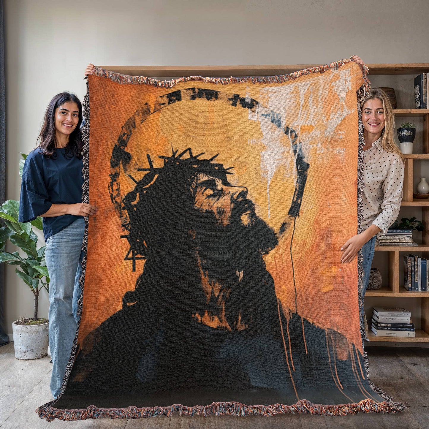 Crown Of Love | Woven Christian Throw Blanket