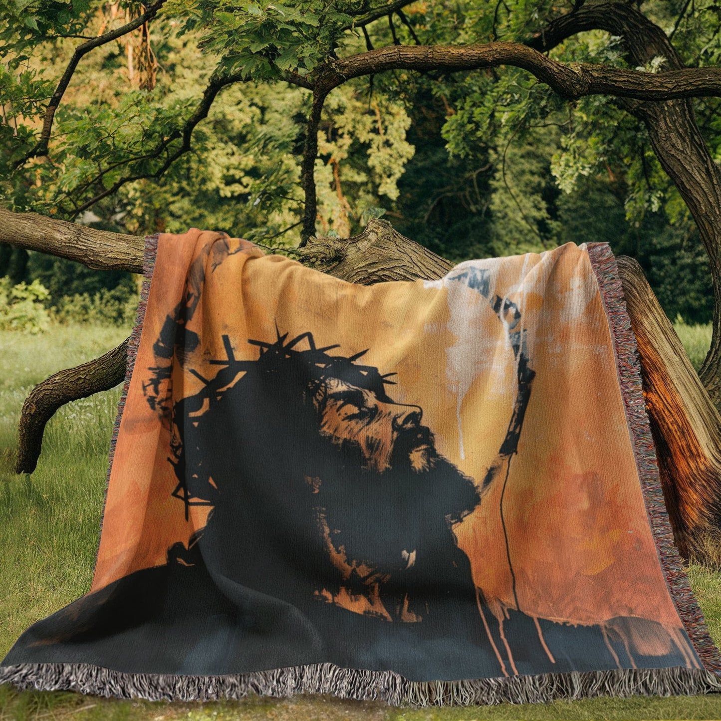 Crown Of Love | Woven Christian Throw Blanket