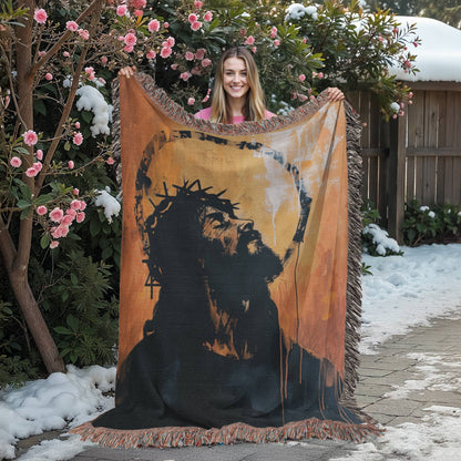 Crown Of Love | Woven Christian Throw Blanket