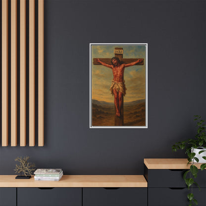 Crucifixion Of Christ | 24x36" Framed Canvas Print