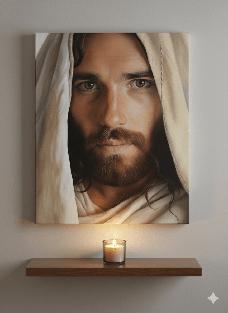 Divine Gaze Canvas Print - ChristVisions