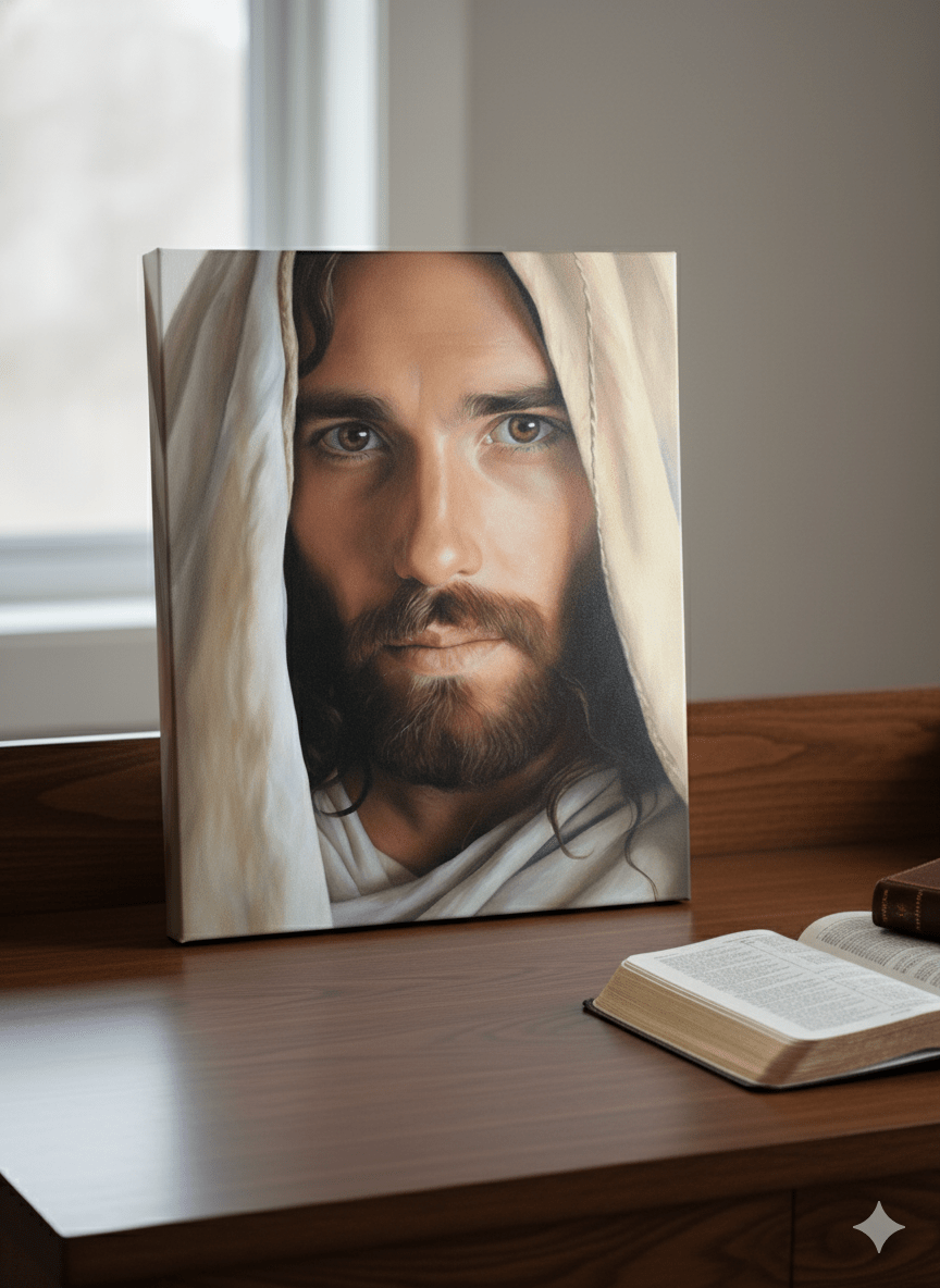 Divine Gaze Canvas Print - ChristVisions