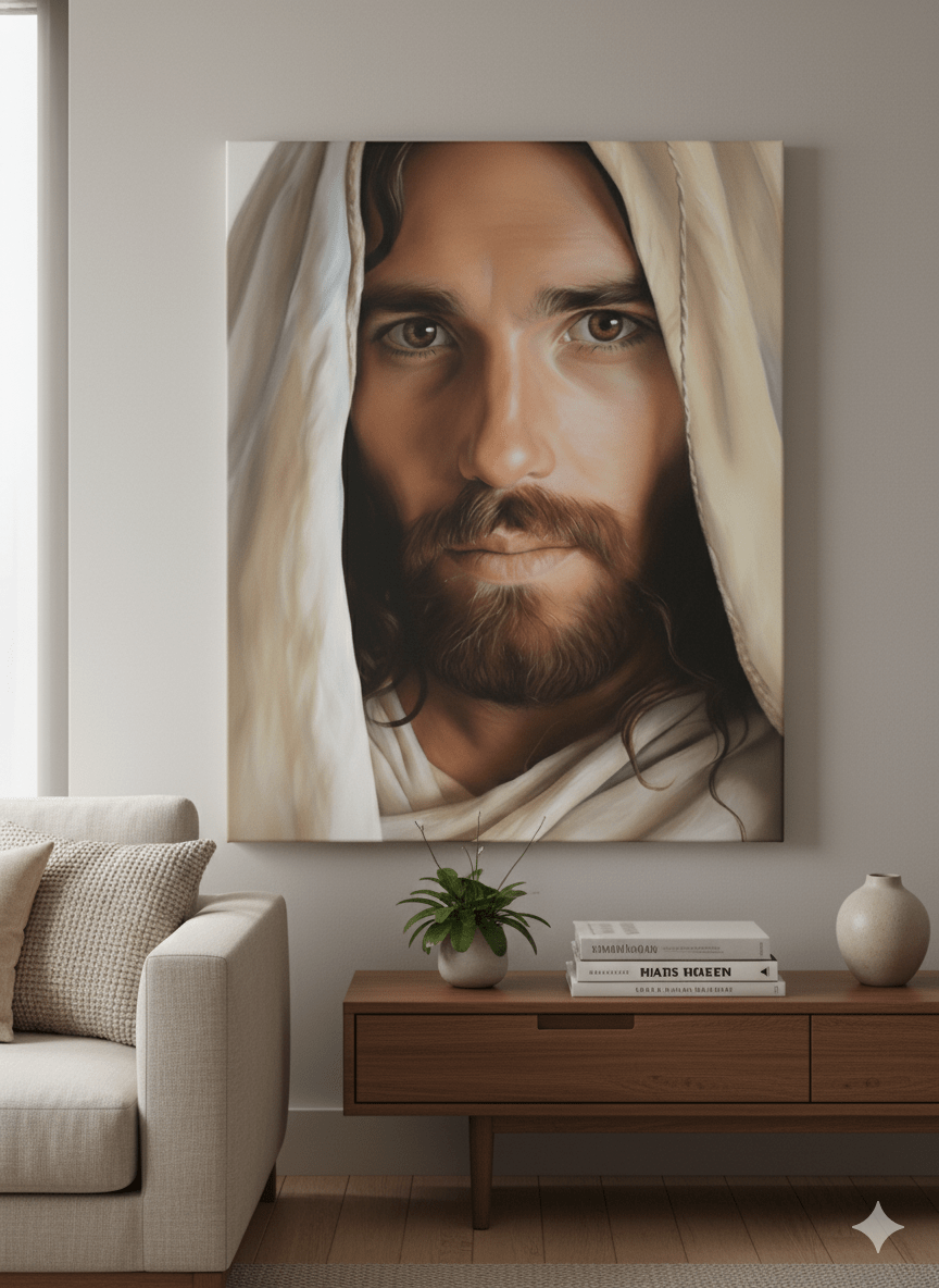 Divine Gaze Canvas Print - ChristVisions