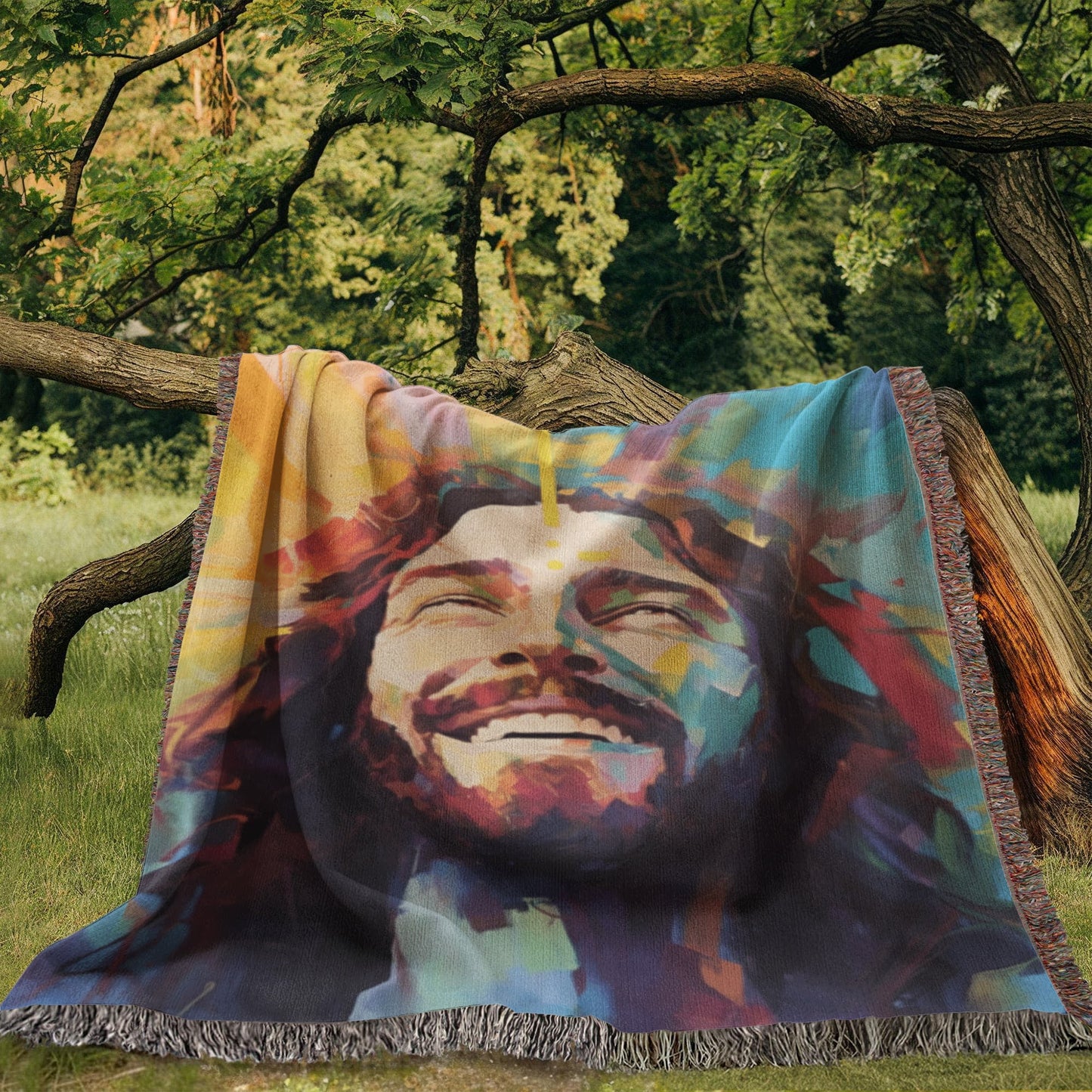 Divine Joy Sunrise | Woven Christian Throw Blanket