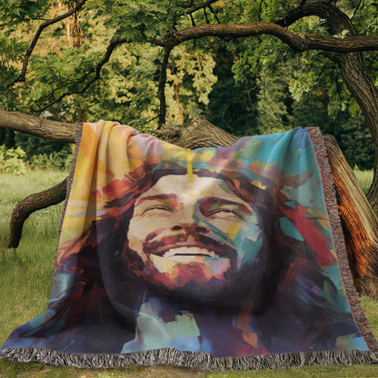 Divine Joy Sunrise | Woven Christian Throw Blanket