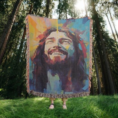 Divine Joy Sunrise | Woven Christian Throw Blanket