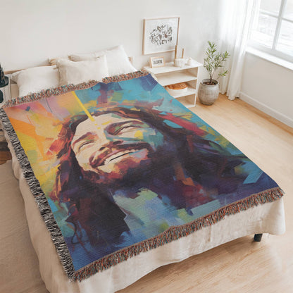 Divine Joy Sunrise | Woven Christian Throw Blanket