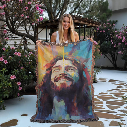 Divine Joy Sunrise | Woven Christian Throw Blanket