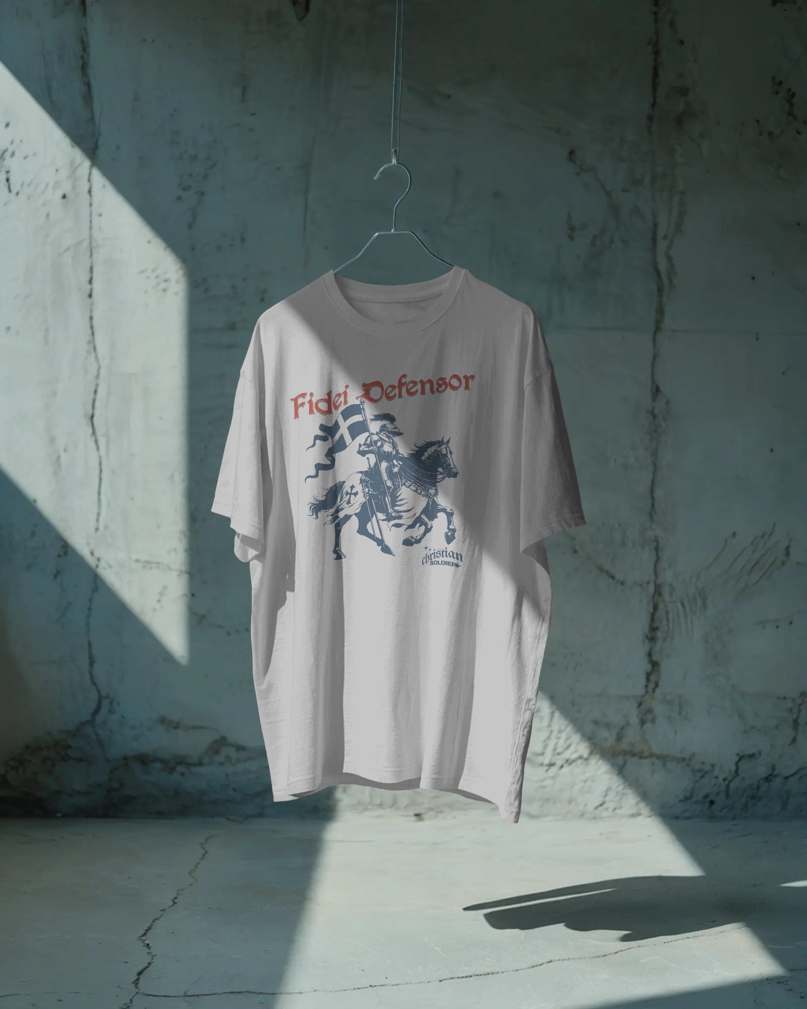 Fidei Defensor - Defender Of The Faith - Christian Knight T-Shirt - ChristVisions