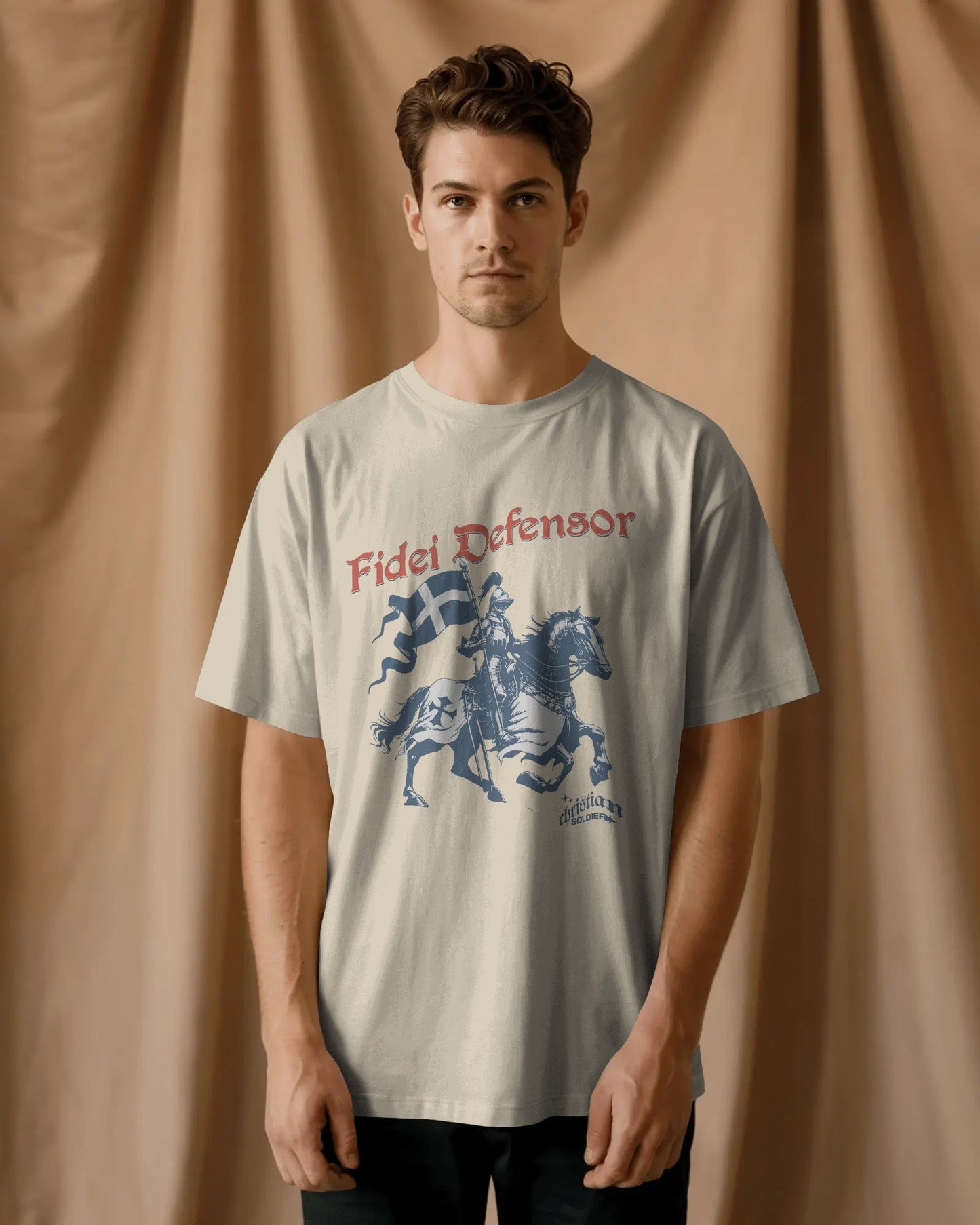 Fidei Defensor - Defender Of The Faith - Christian Knight T-Shirt - ChristVisions