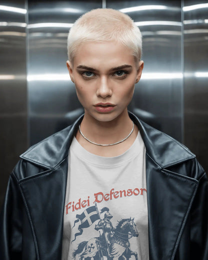 Fidei Defensor - Defender Of The Faith - Christian Knight T-Shirt - ChristVisions