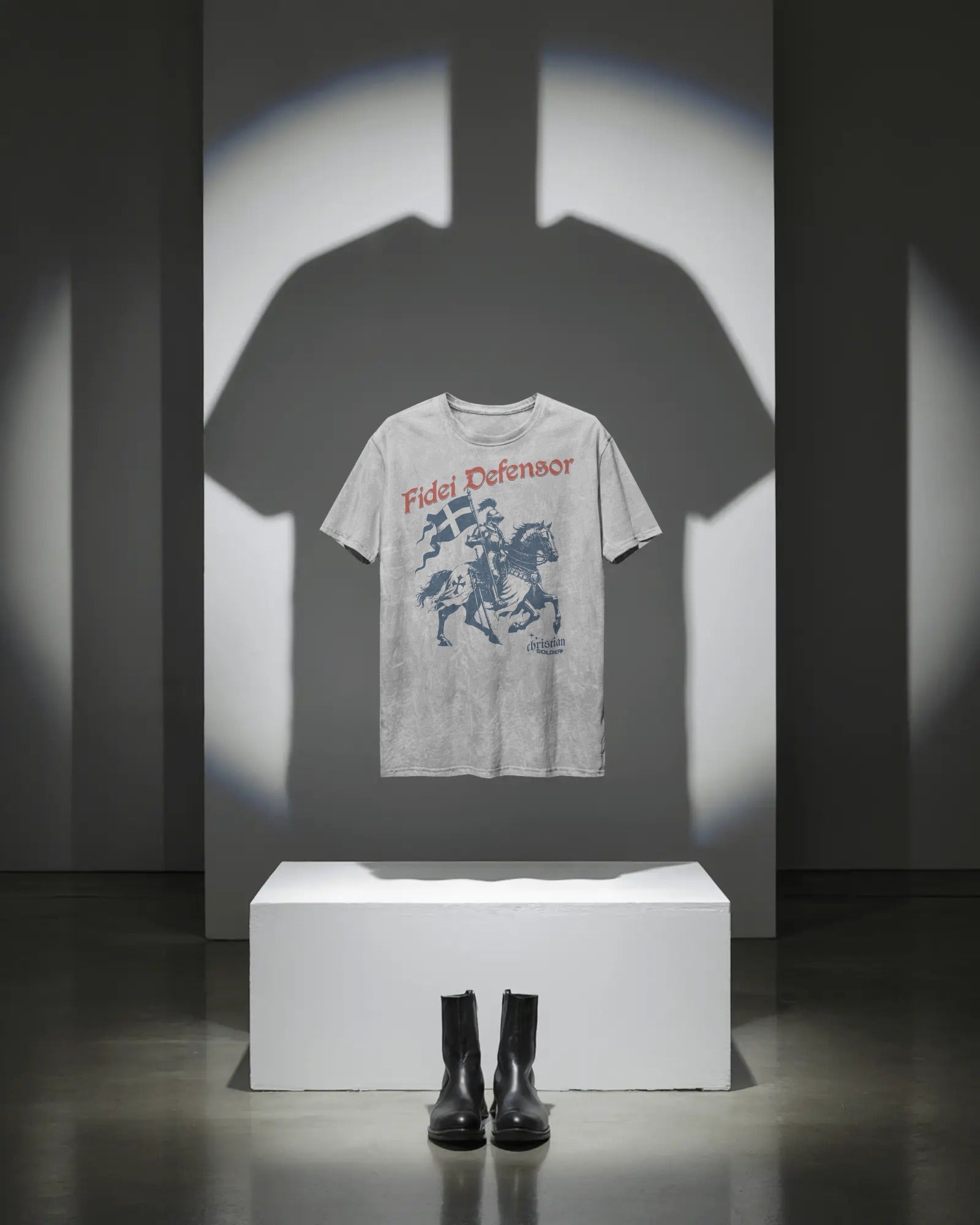 Fidei Defensor - Defender Of The Faith - Christian Knight T-Shirt - ChristVisions
