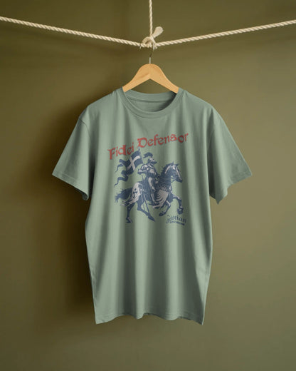Fidei Defensor - Defender Of The Faith - Christian Knight T-Shirt - ChristVisions