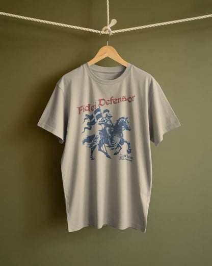 Fidei Defensor - Defender Of The Faith - Christian Knight T-Shirt - ChristVisions