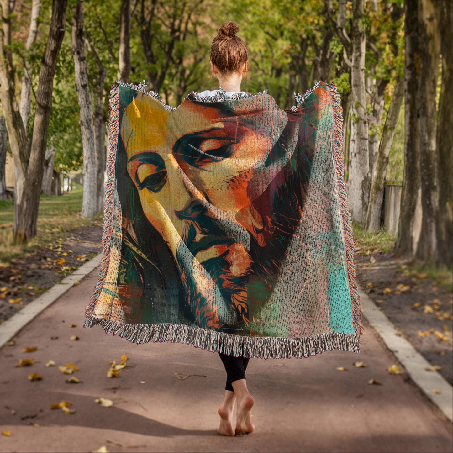 Gentle Savior | Christian Woven Throw Blanket - ChristVisions