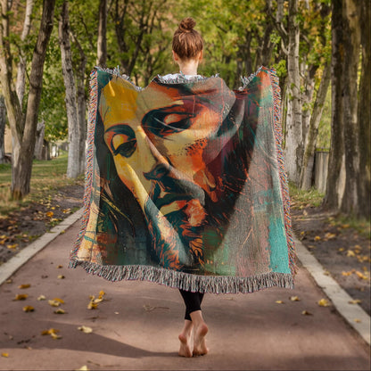 Gentle Savior | Christian Woven Throw Blanket - ChristVisions