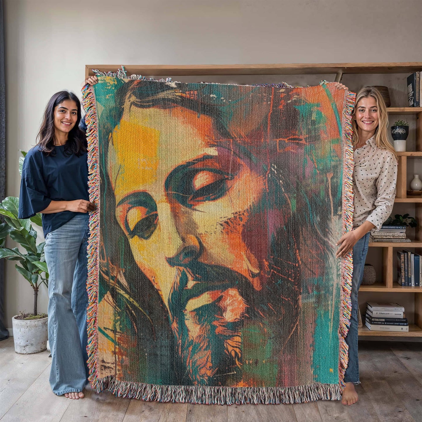 Gentle Savior | Christian Woven Throw Blanket - ChristVisions