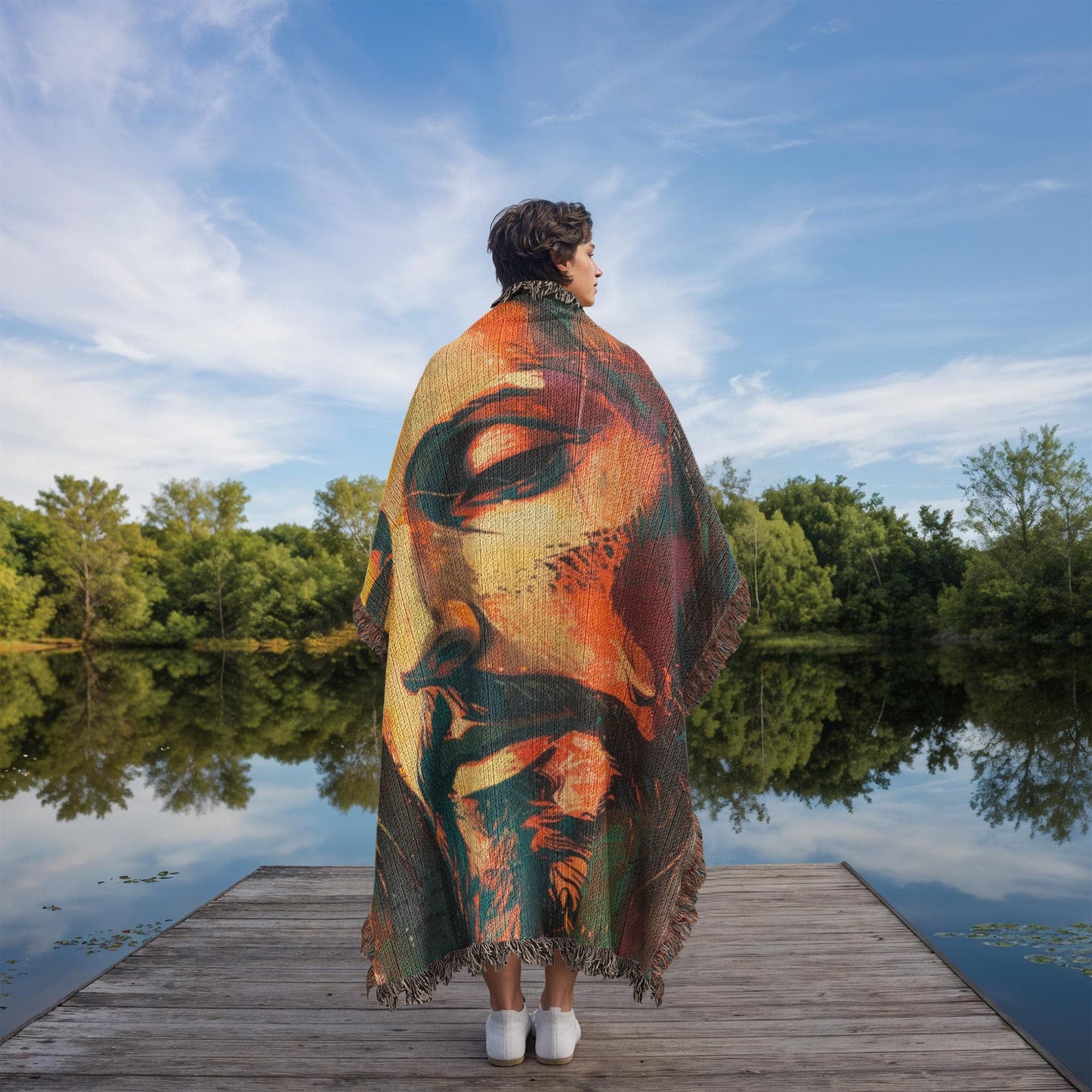 Gentle Savior | Christian Woven Throw Blanket - ChristVisions