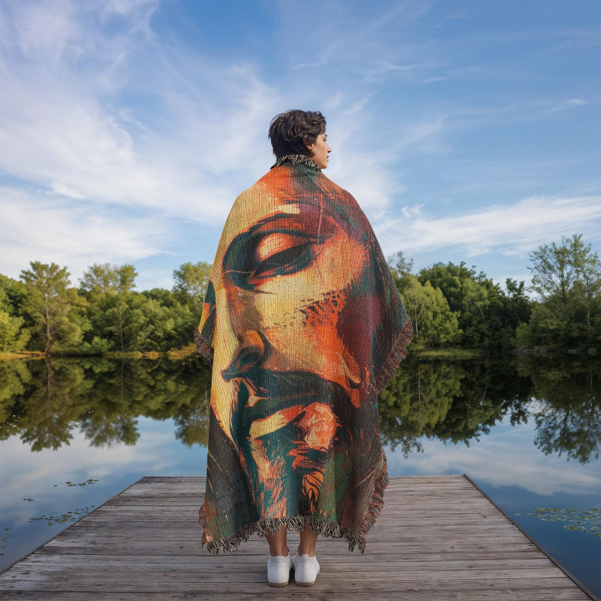 Gentle Savior | Christian Woven Throw Blanket - ChristVisions