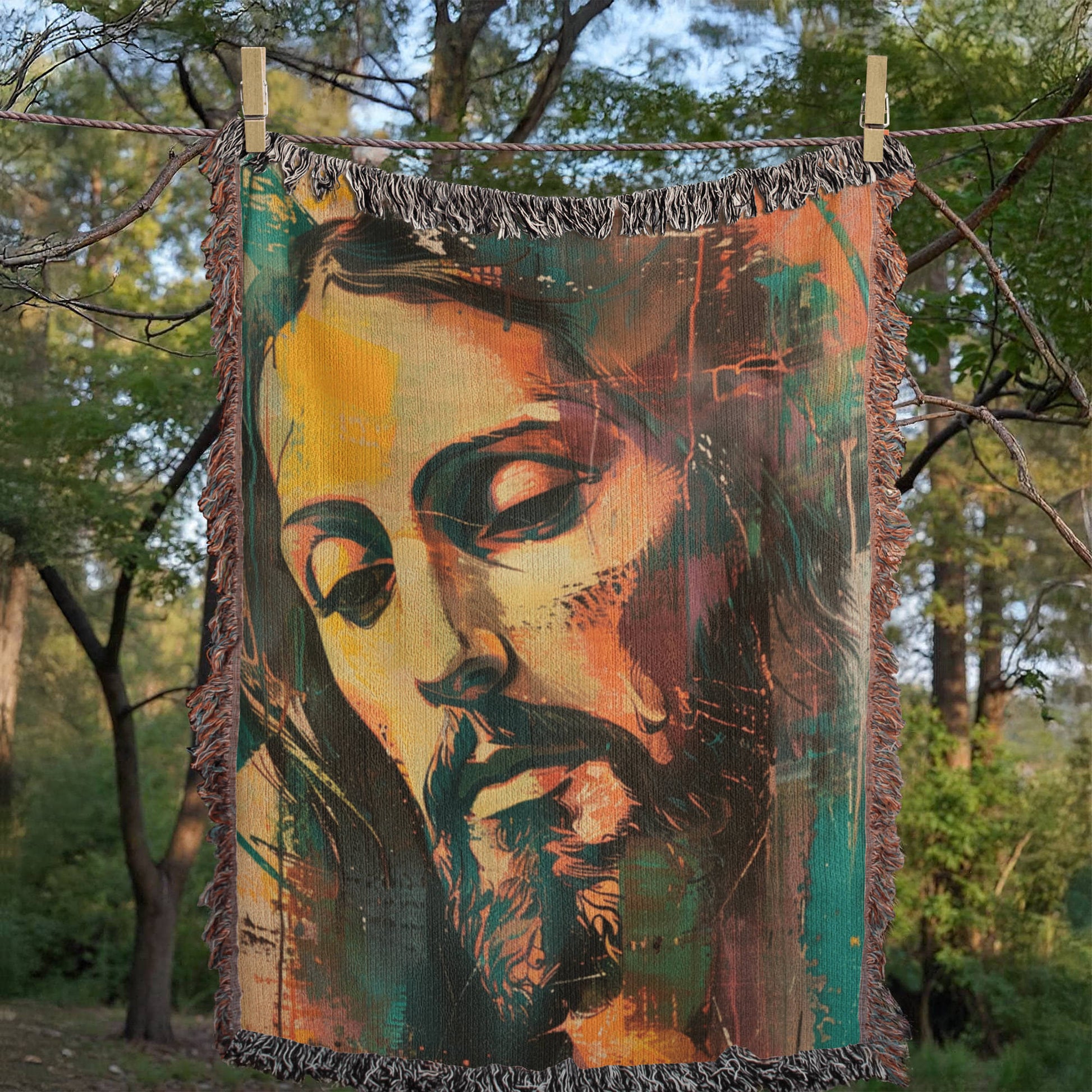 Gentle Savior | Christian Woven Throw Blanket - ChristVisions