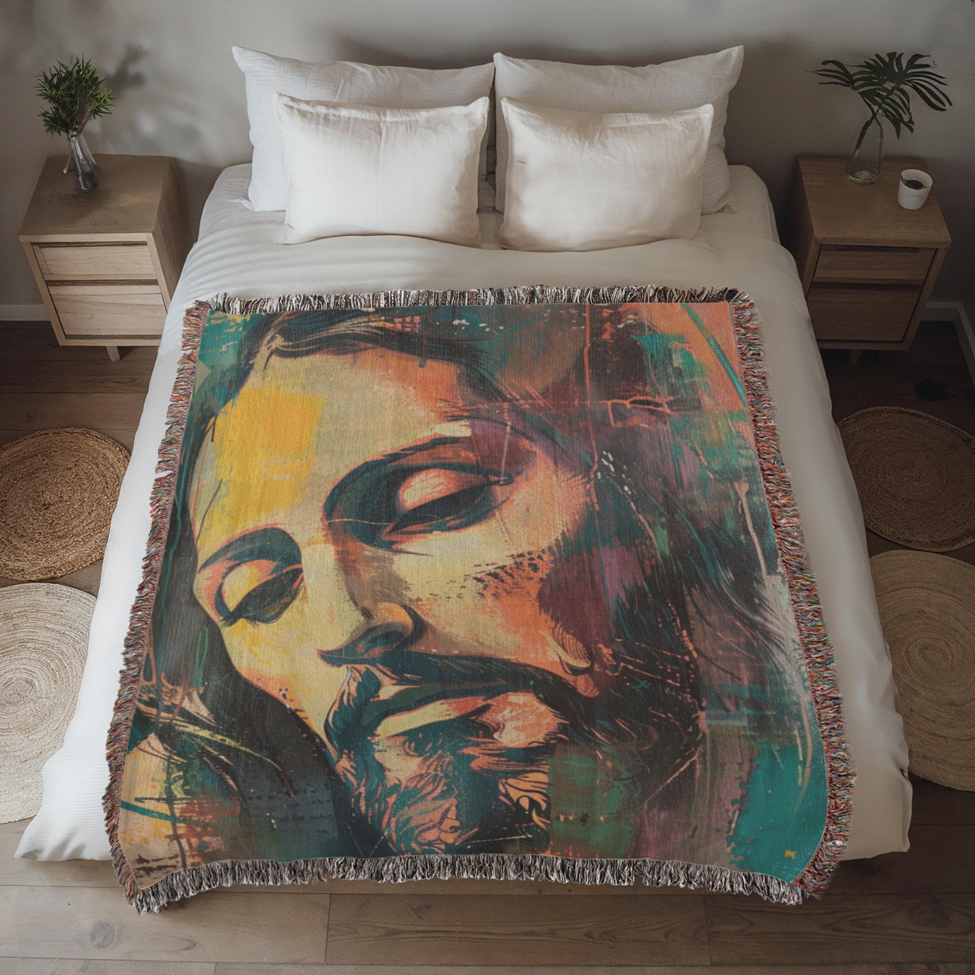 Gentle Savior | Christian Woven Throw Blanket - ChristVisions