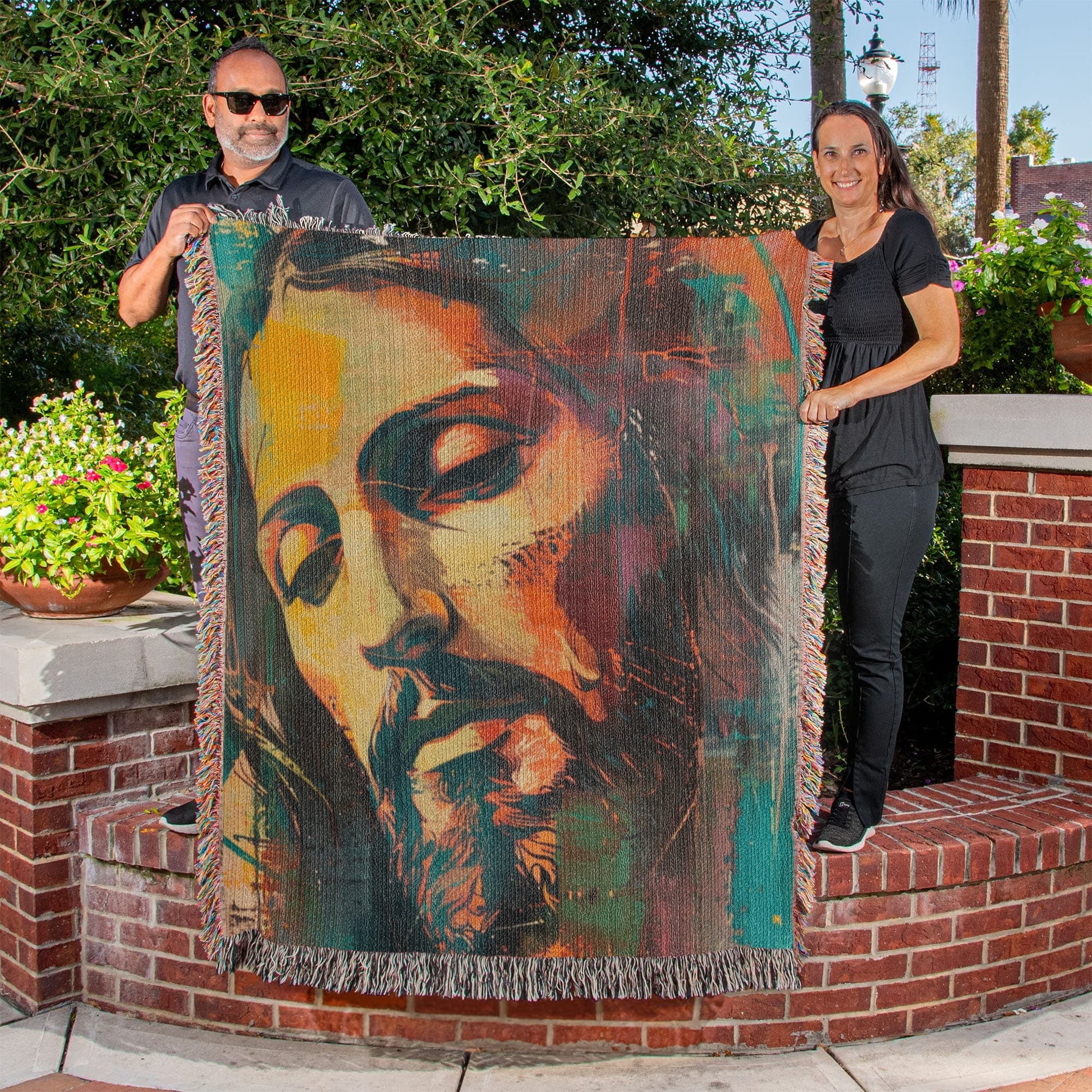 Gentle Savior | Christian Woven Throw Blanket - ChristVisions