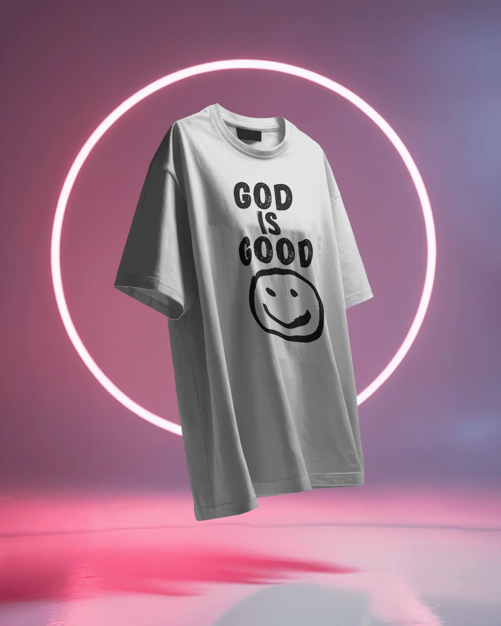 God Is Good Smiley Face T-Shirt - ChristVisions