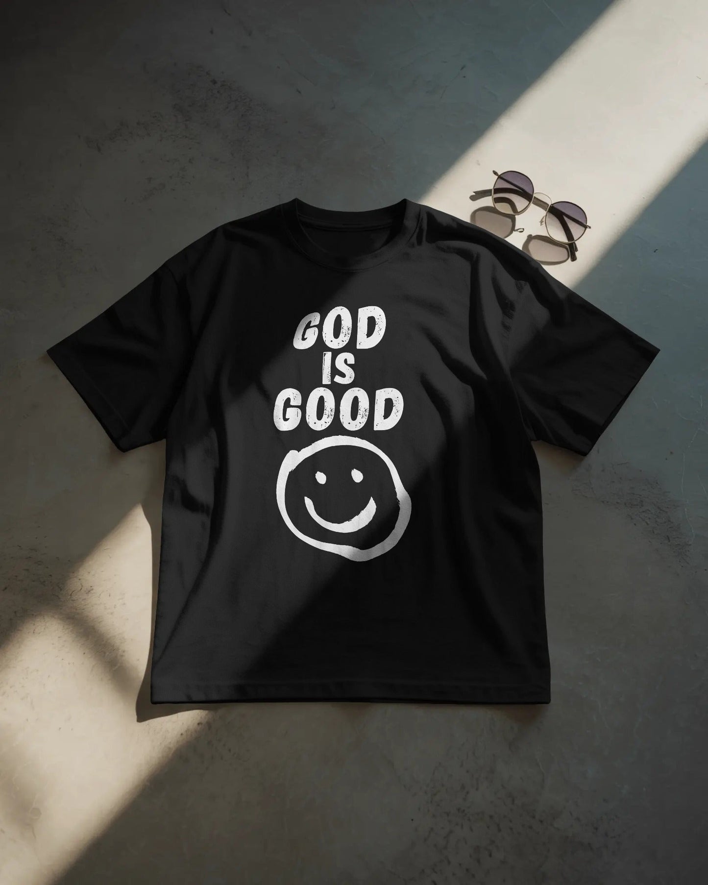God Is Good Smiley Face T-Shirt - ChristVisions