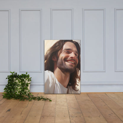 His Blessed Smile Canvas Print - 24x36" - ChristVisions
