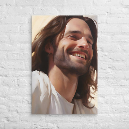 His Blessed Smile Canvas Print - 24x36" - ChristVisions