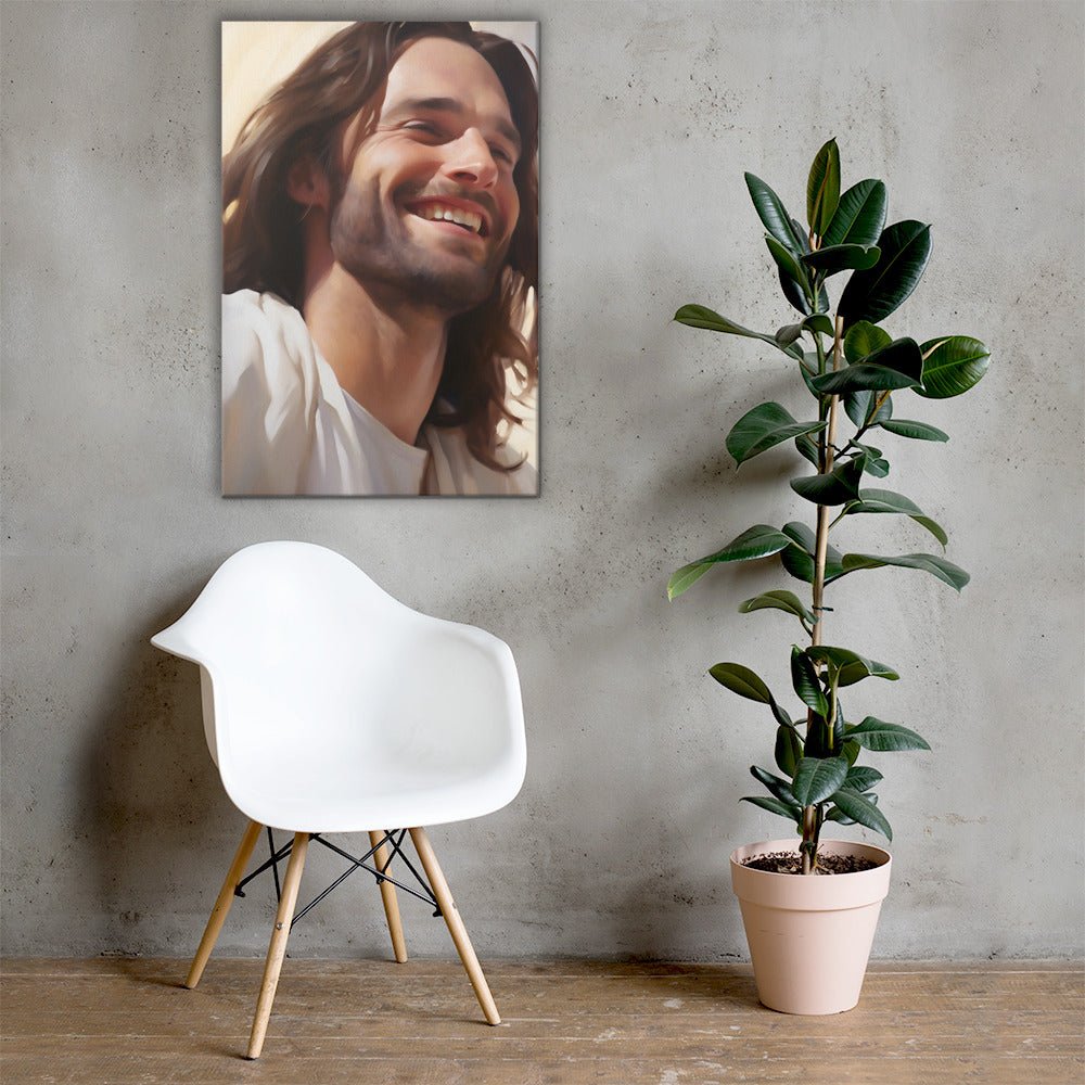 His Blessed Smile Canvas Print - 24x36" - ChristVisions