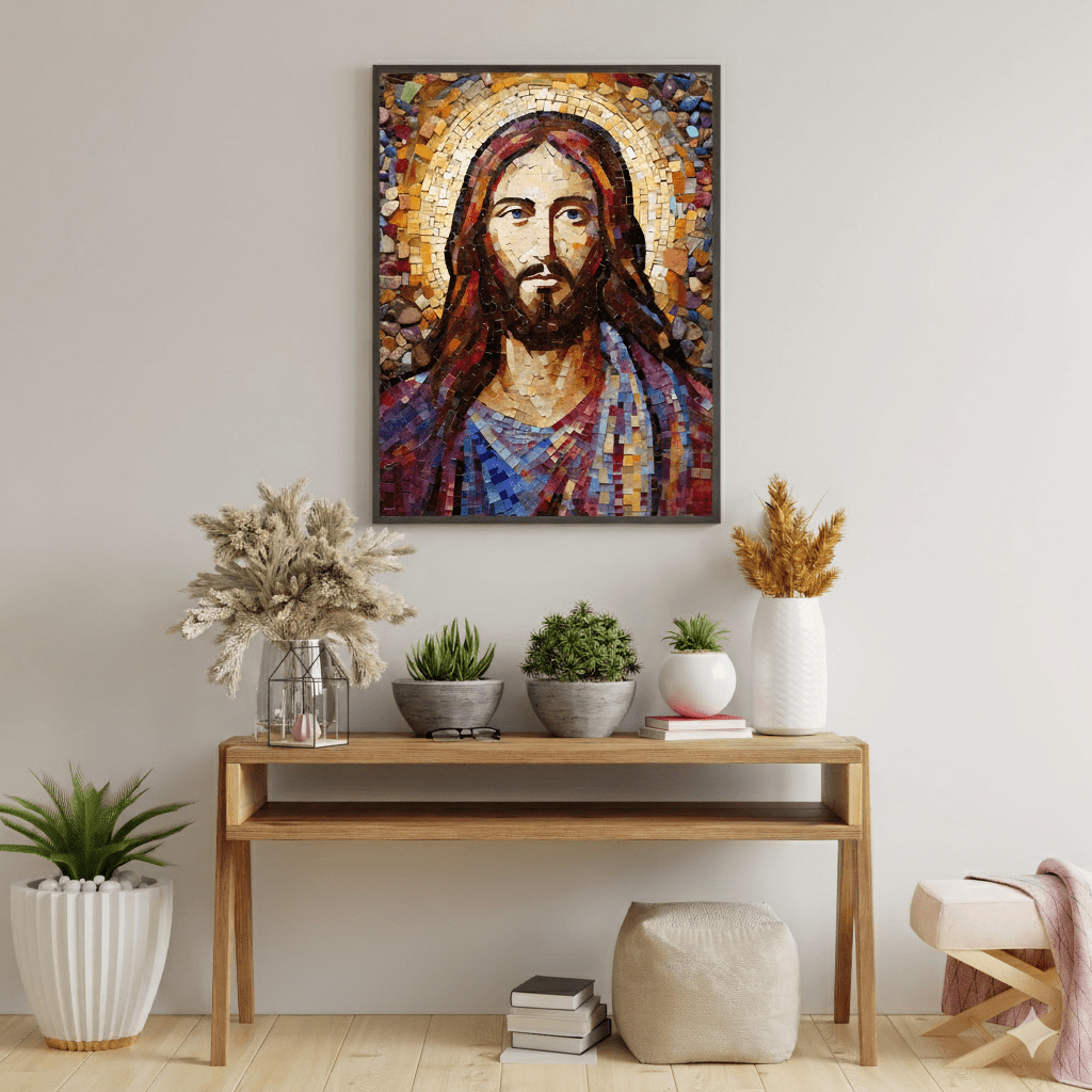 Jesus Christ Mosaic Fine Art Print - ChristVisions
