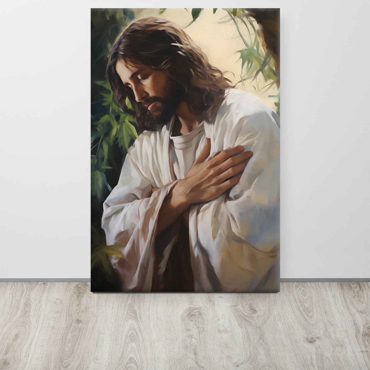 Jesus In Gethsemane Canvas Print - ChristVisions